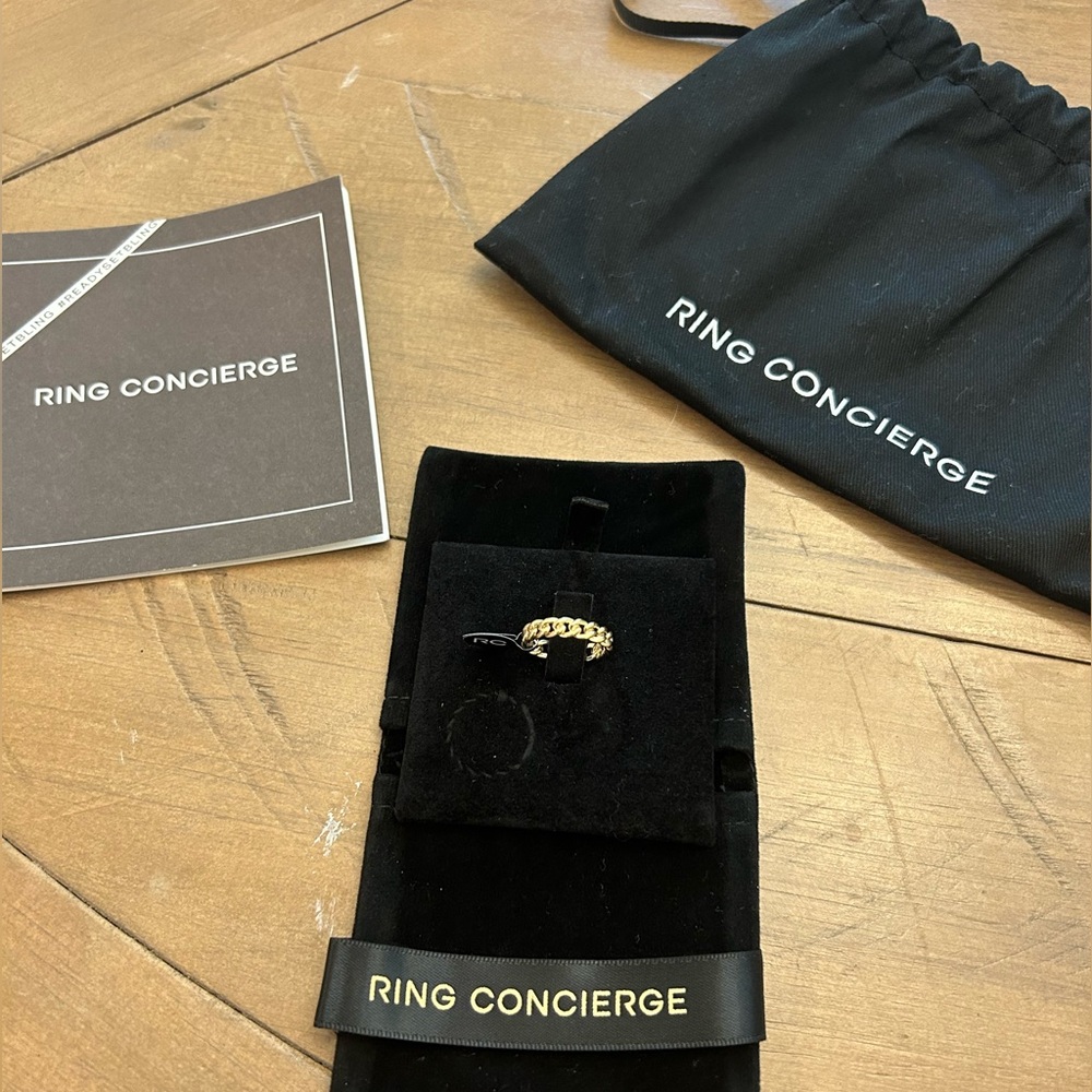 Ring Concierge 14k Yellow Gold Braided Chain Ring - Size 5